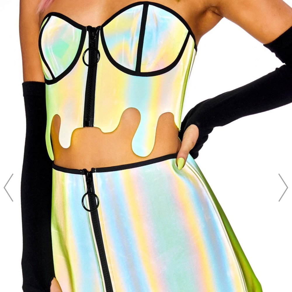 Neon rave outfit